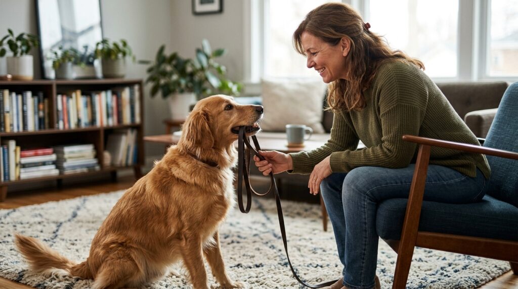 A dog turns a walk from a useful tip into a daily necessity