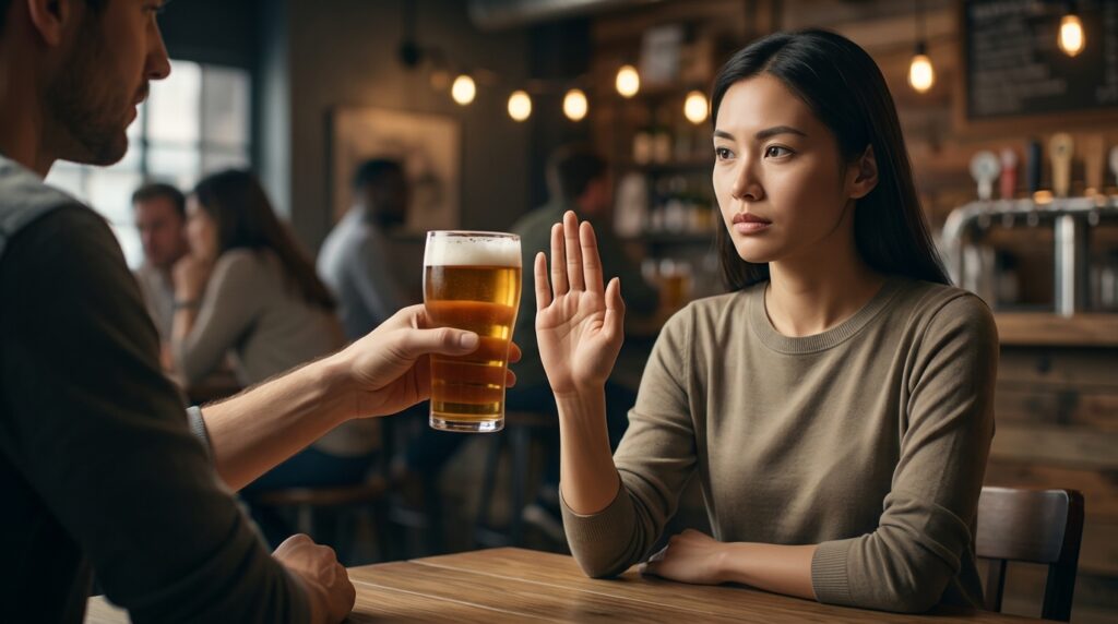 Offering another round of alcohol to relieve spasms is the worst possible idea