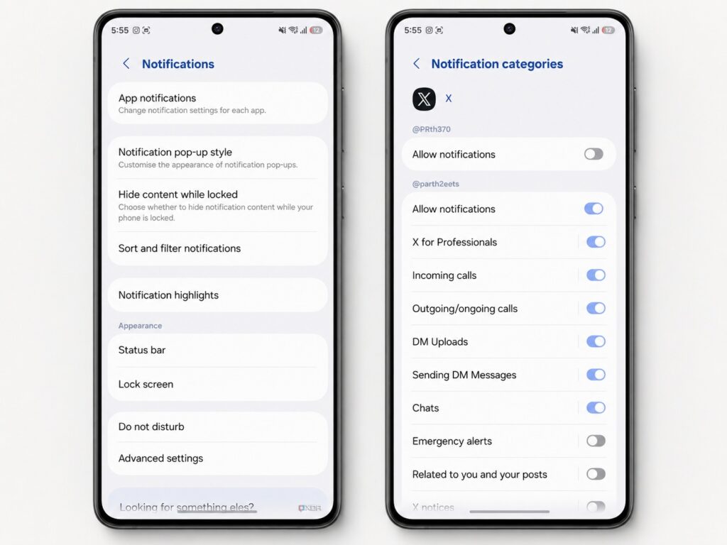 Set up notifications properly