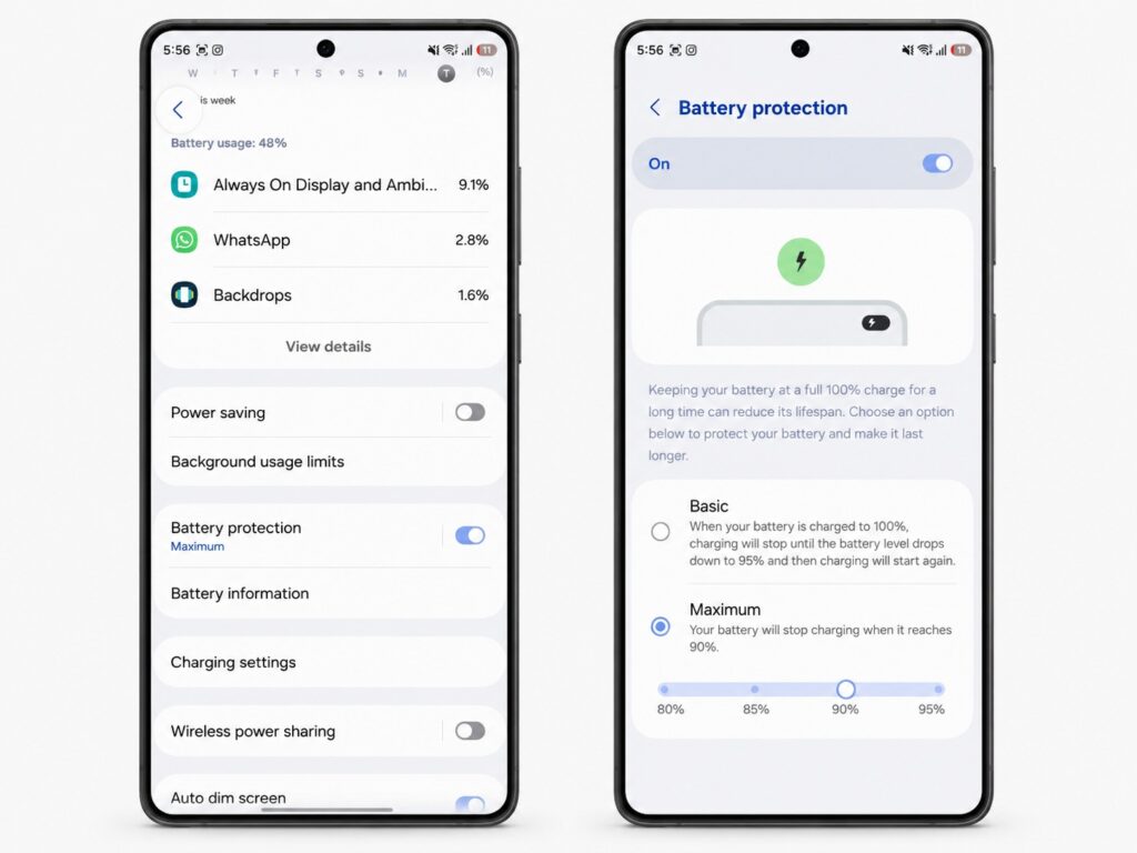 Make sure to enable battery protection