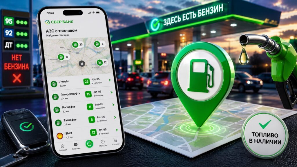 Now you can search for gasoline through SberBank