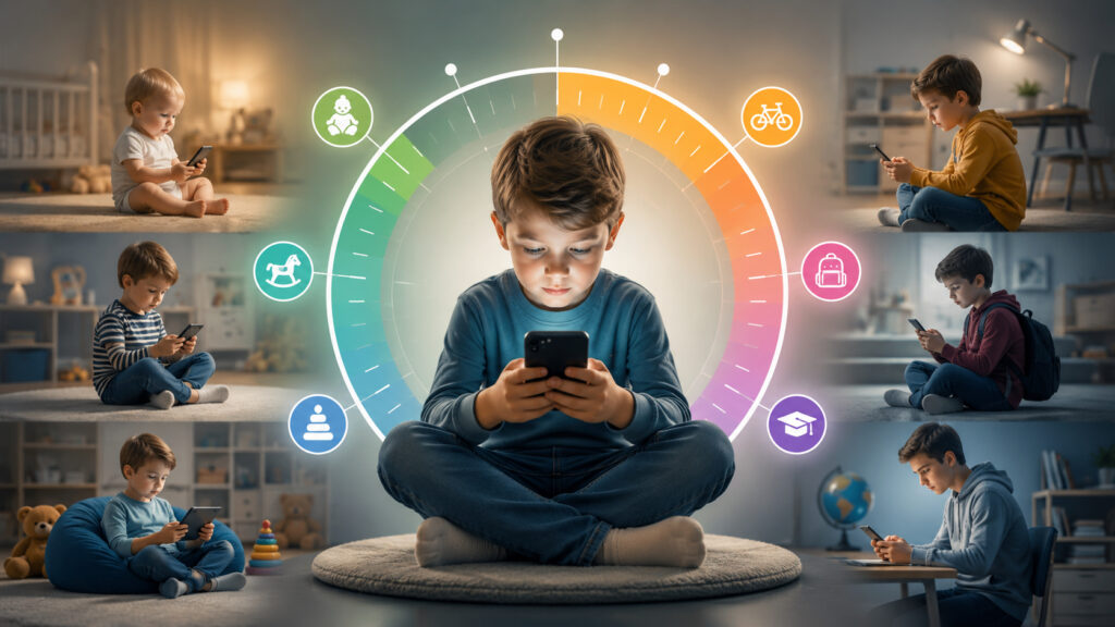 Screen time guidelines have been set for every age. Photo.