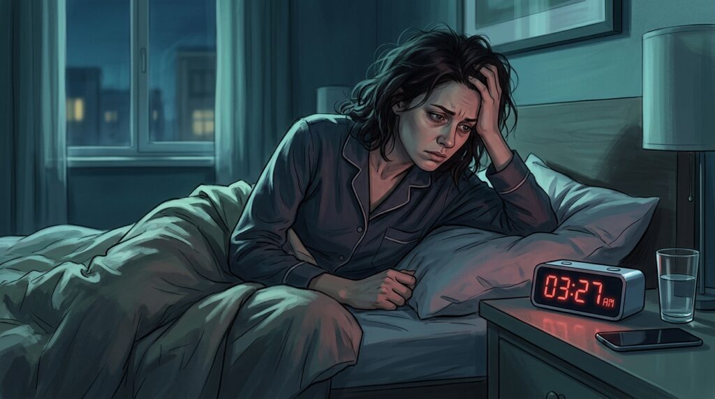 In paradoxical insomnia, instruments register sleep, although the person themselves feels fully awake