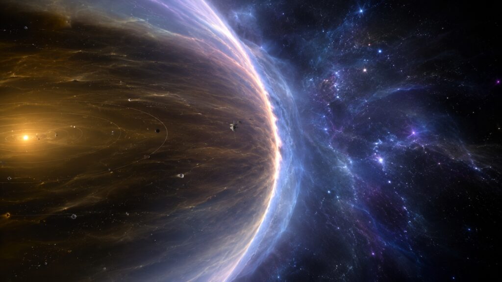 The boundary of the Solar System is so far away it is almost impossible to comprehend.