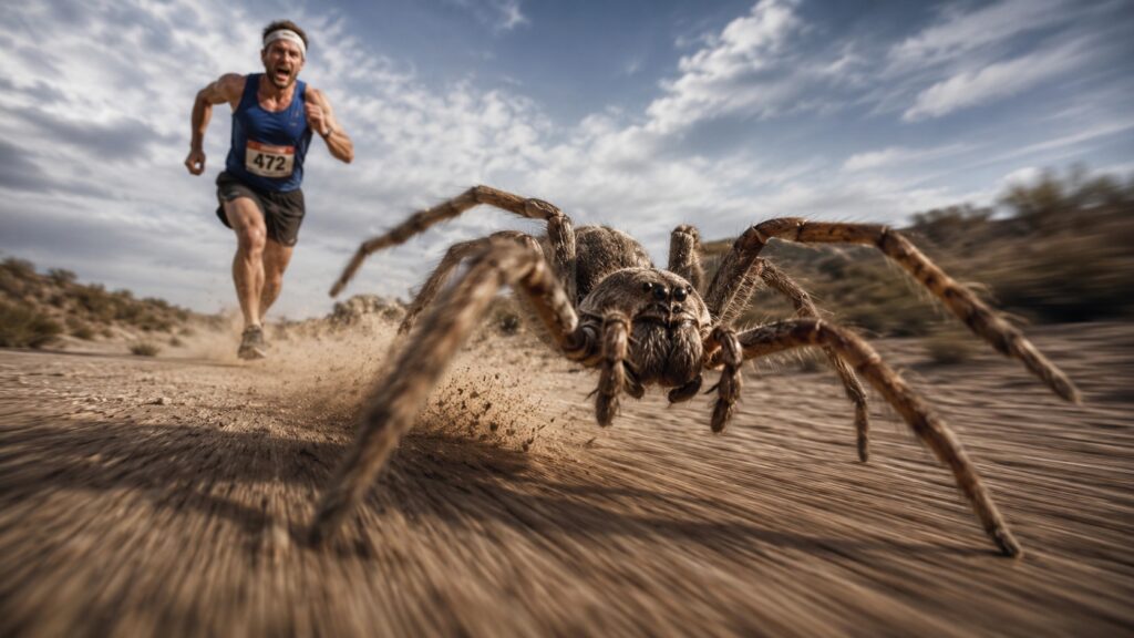 Huntsman spiders in Australia are terrifying not only in appearance but also in speed of movement. Photo.