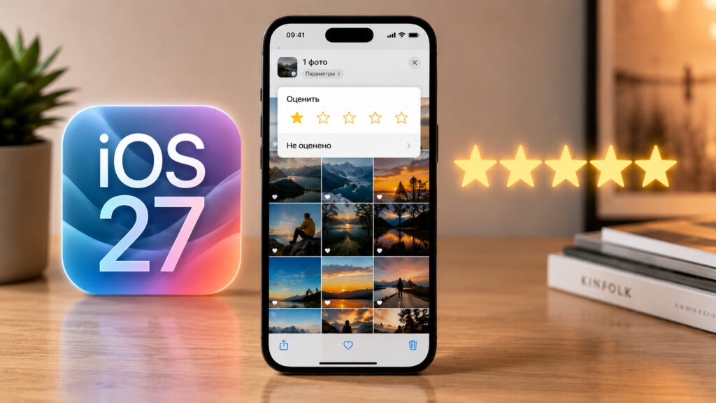 Now you can assign ratings to photos and videos. Photo.