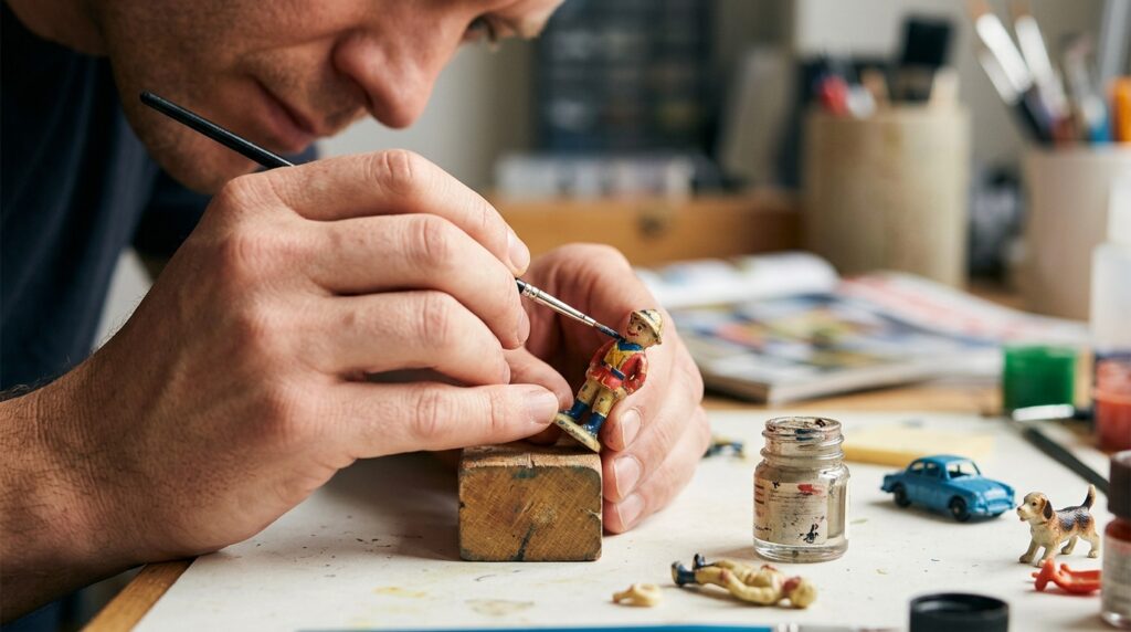 The first Kinder figures were handmade, which is why they are highly valued. Photo.
