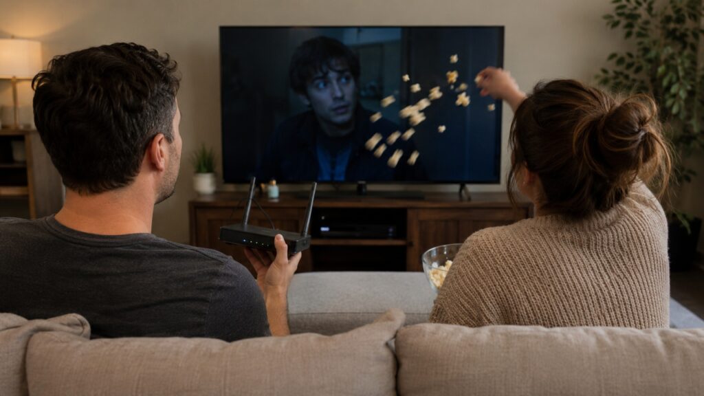 Many people experience slow Wi-Fi in the evening, and there can be several reasons for this. Photo.