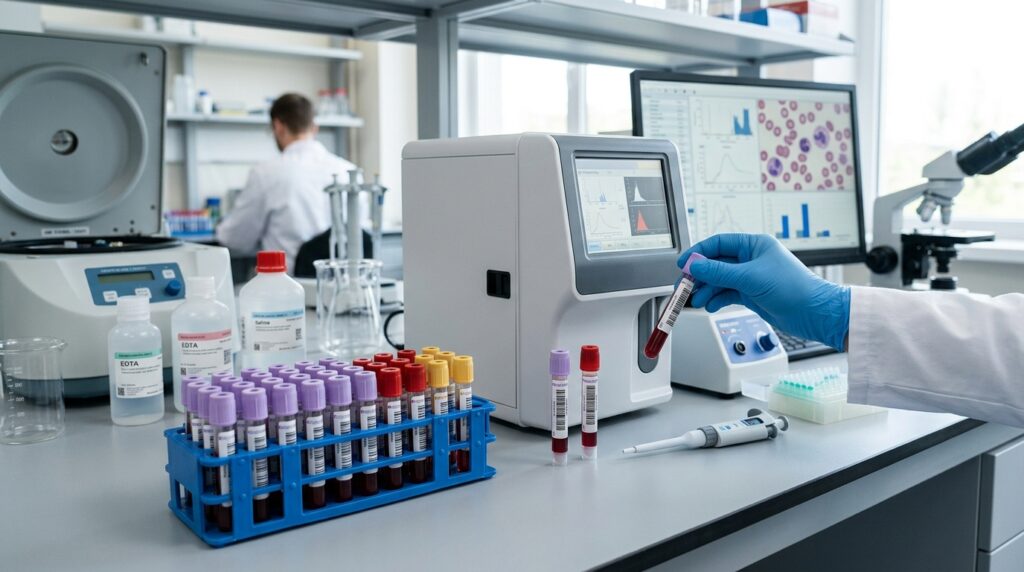 Blood samples were taken before and after each session