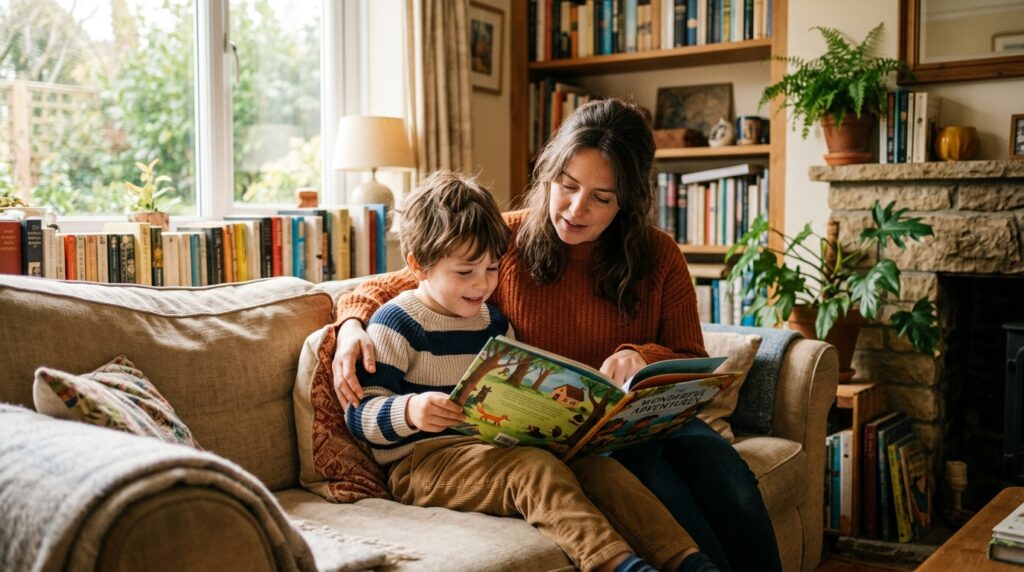 Reading and communicating with a child significantly affect early development