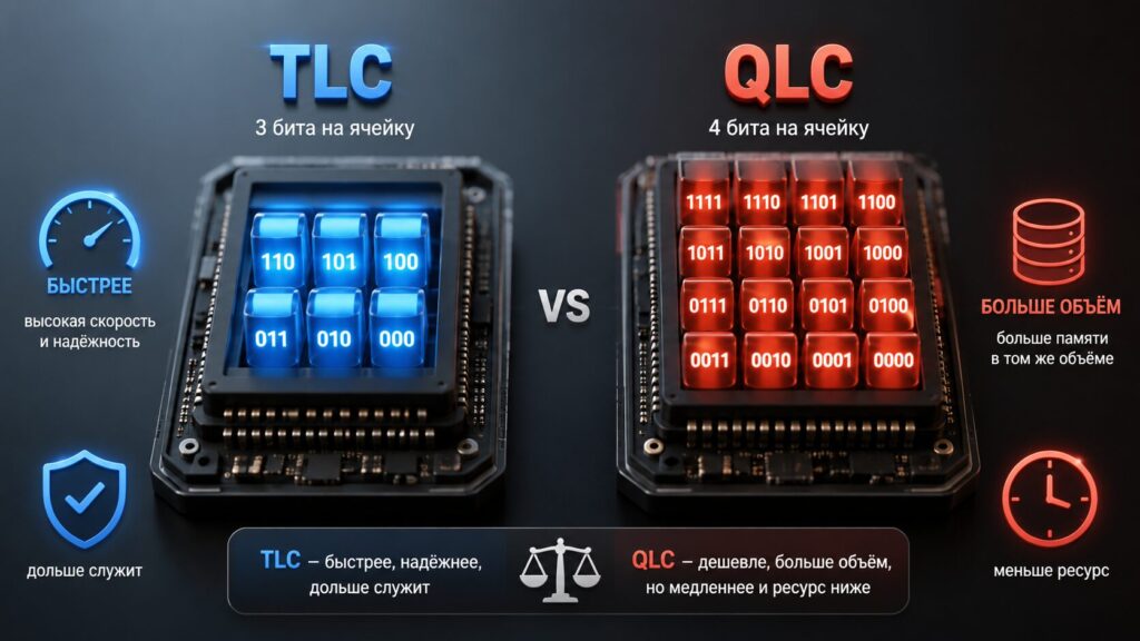 TLC memory is generally better, but on a smartphone scale you won't notice much difference