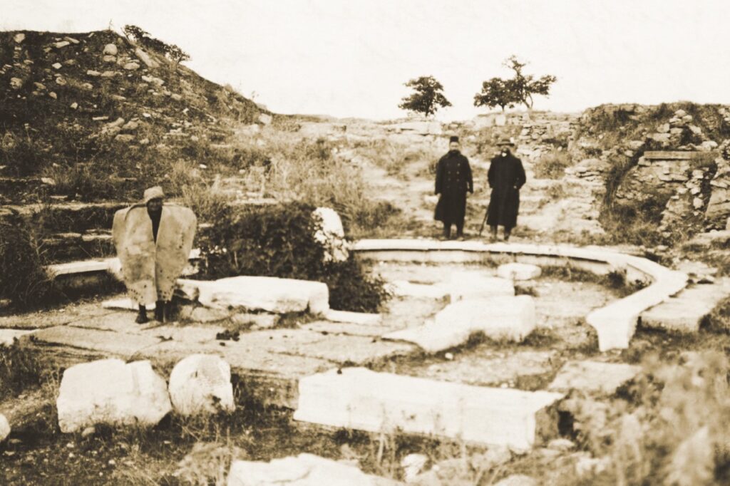 Photograph from the Troy excavations. Image source:. Photo.