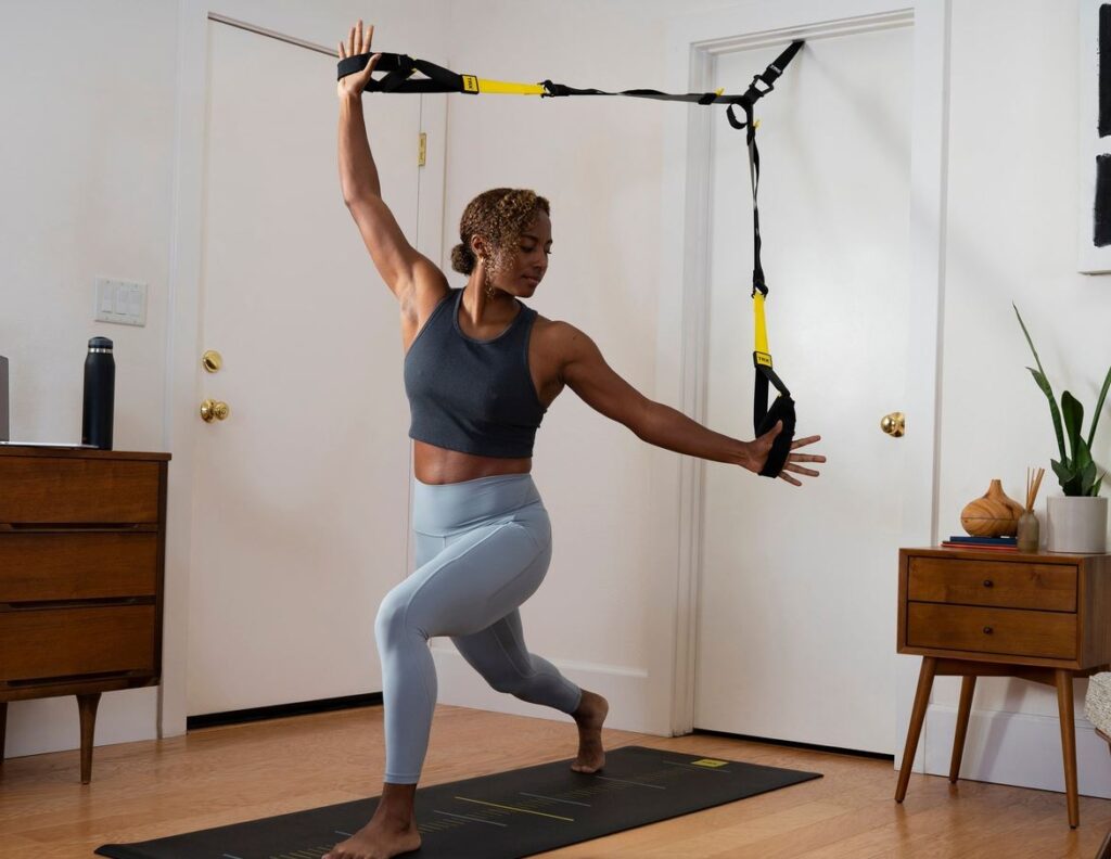 TRX suspension straps for bodyweight training