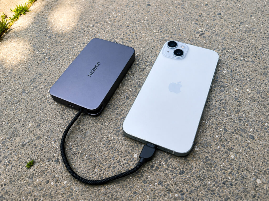 It charges a completely dead 16 Plus to full twice
