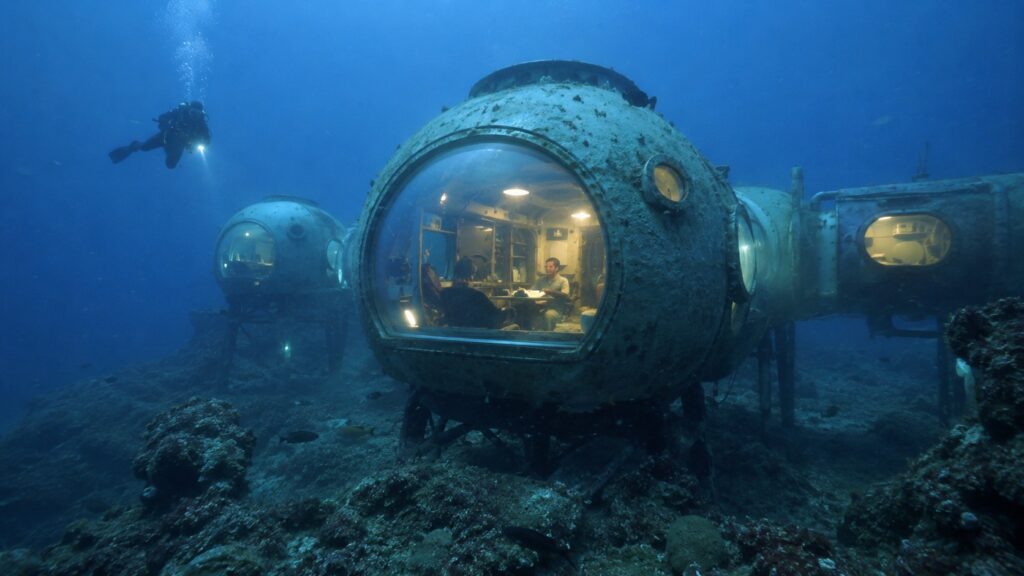 People wanted to live underwater, but several factors prevented it. Photo.