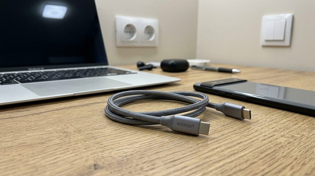 How to charge another phone from your iPhone. It makes more sense to charge a smartphone from a smartphone via cable. Photo.