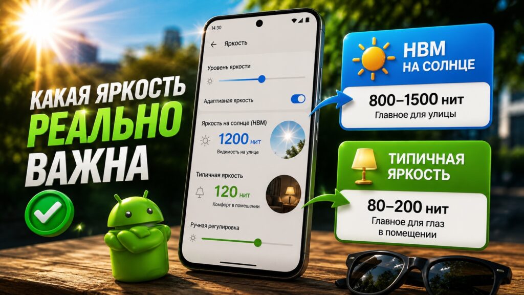 What matters is typical screen brightness and HBM