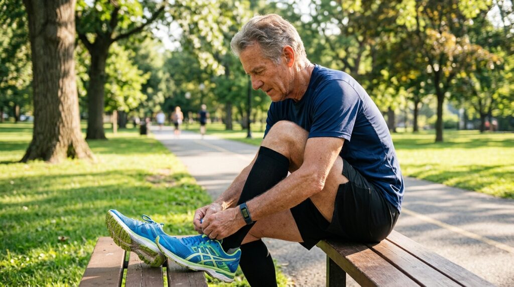 Staying active helps slow down the loss of muscle mass