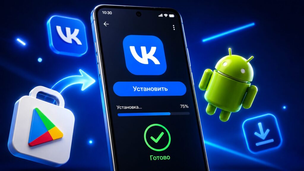 You can install the VK app on Android even without Google Play