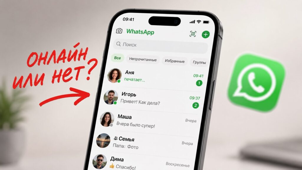 WhatsApp now has a green dot that shows a user's online status
