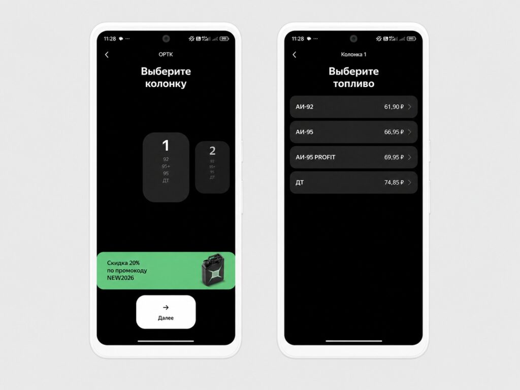 You can refuel right through the app