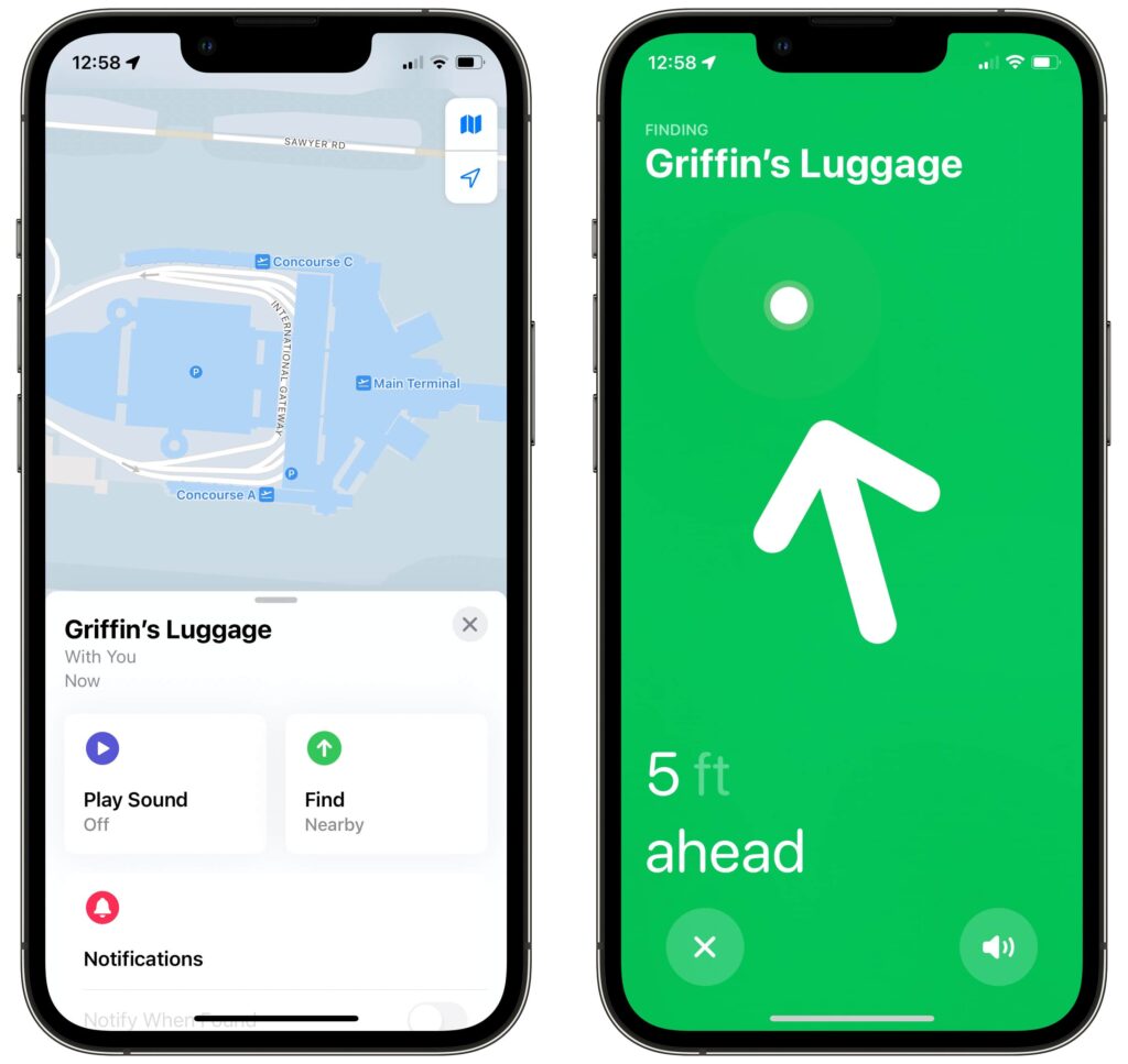 How to find a suitcase using Find My on iPhone. Finding a tagged suitcase is much easier.