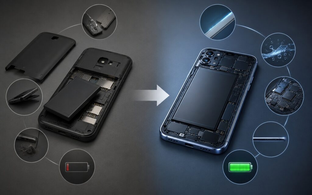 Modern smartphones with non-removable batteries have their own advantages