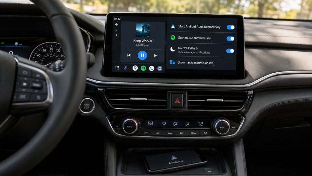 Android Auto recommended settings overview