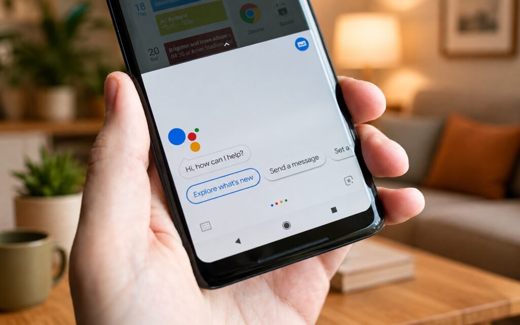 Google Assistant interface