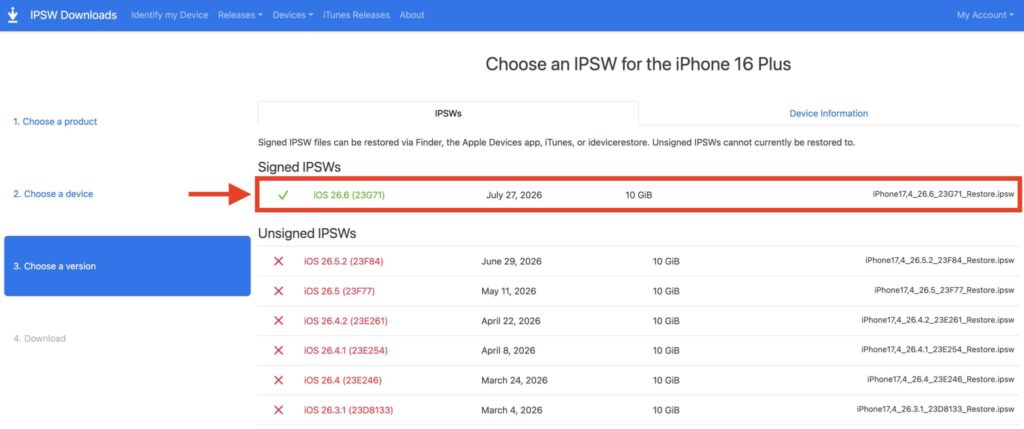 Download the correct firmware file to your computer.