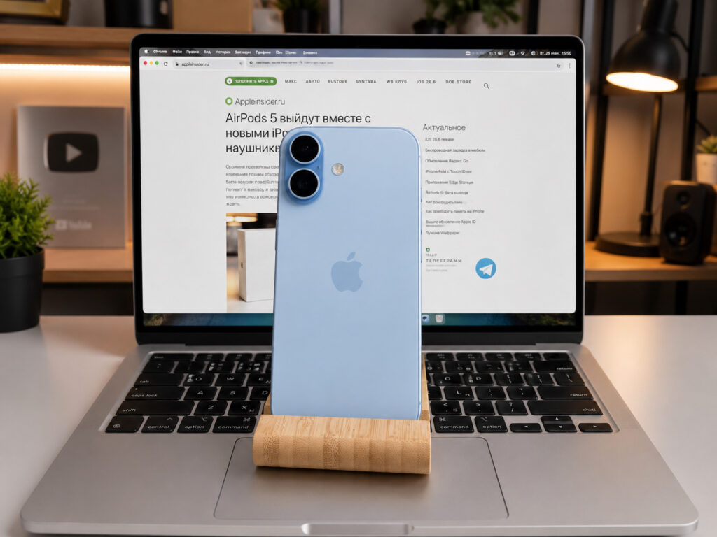 The author expected the standard iPhone 17 to feel too small, but found the size just right. Photo.