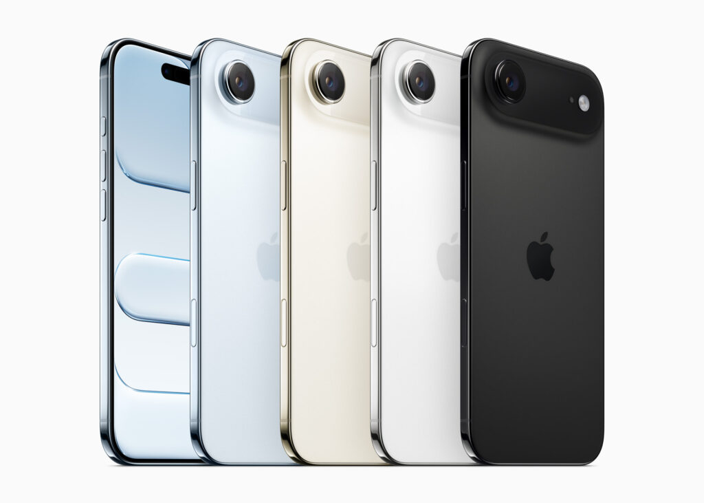 The iPhone Air has a restrained color palette.