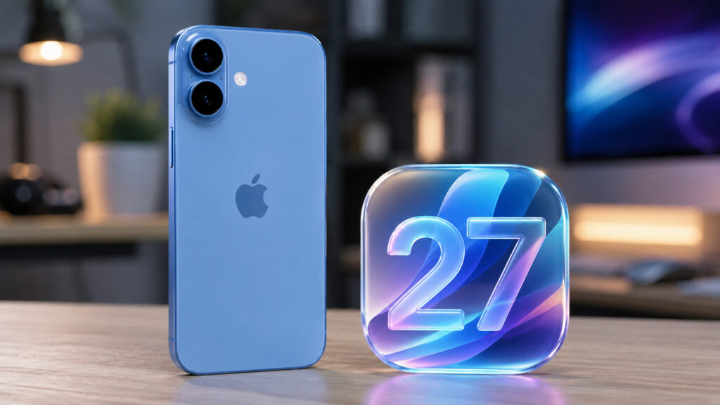 iPhone 17 running iOS 27.
