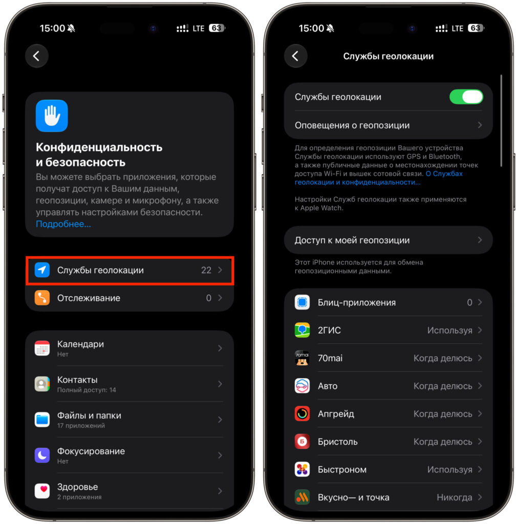 Auditing app location permissions. Grant location access only to apps that truly need it. Photo.