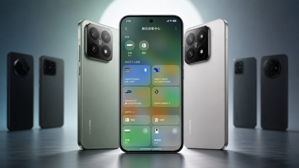HyperOS 4 Liquid Glass effect promotional image