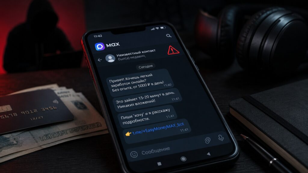 Another popular scam tactic in the MAX messenger