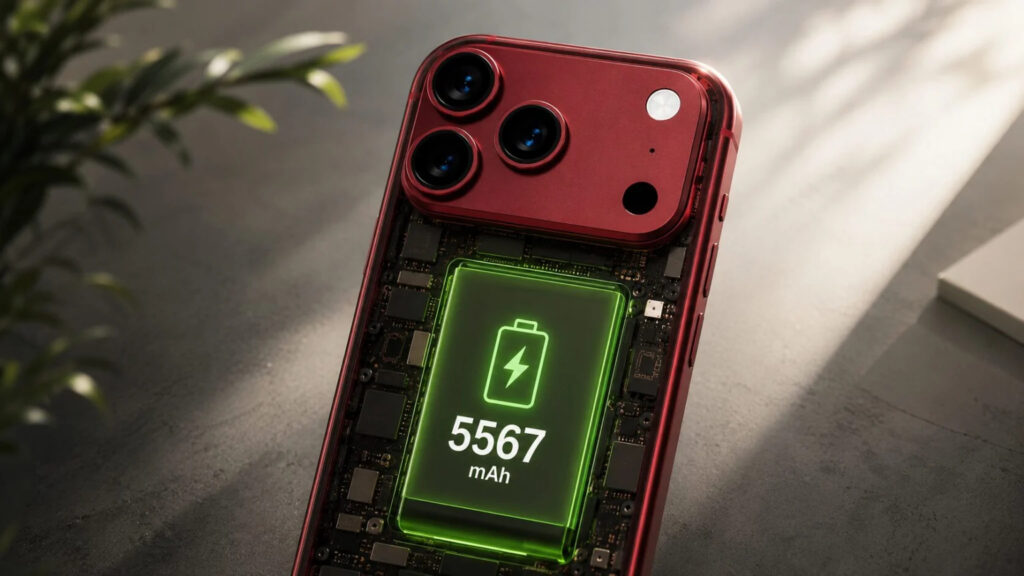 Battery capacity comparison across iPhone Pro Max generations.