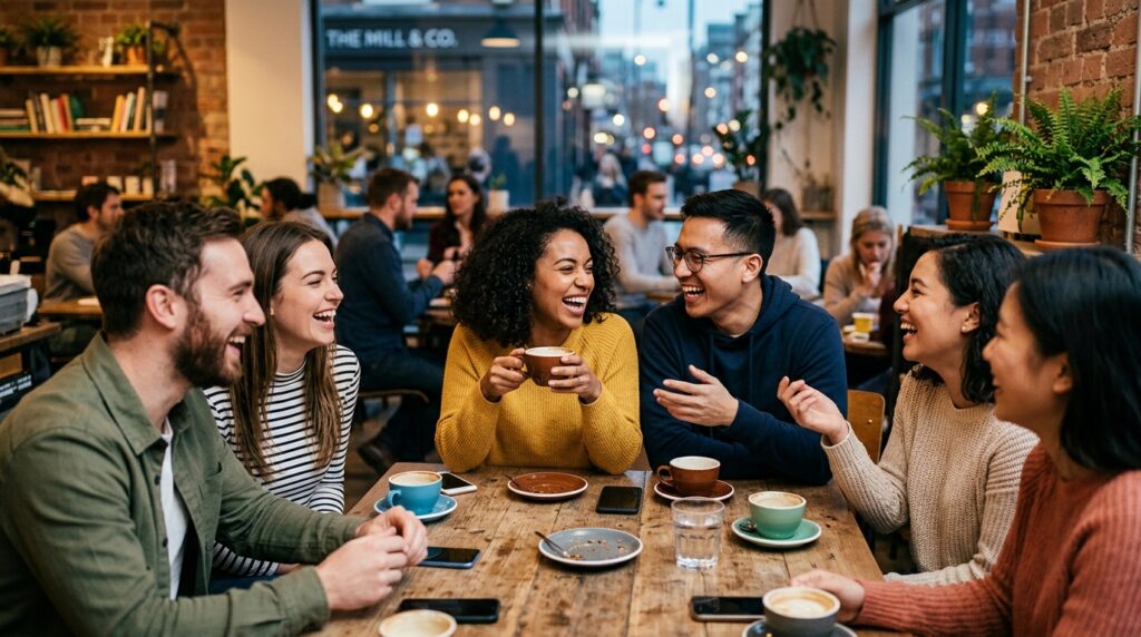 Shared laughter only occurs in situations the brain reads as safe