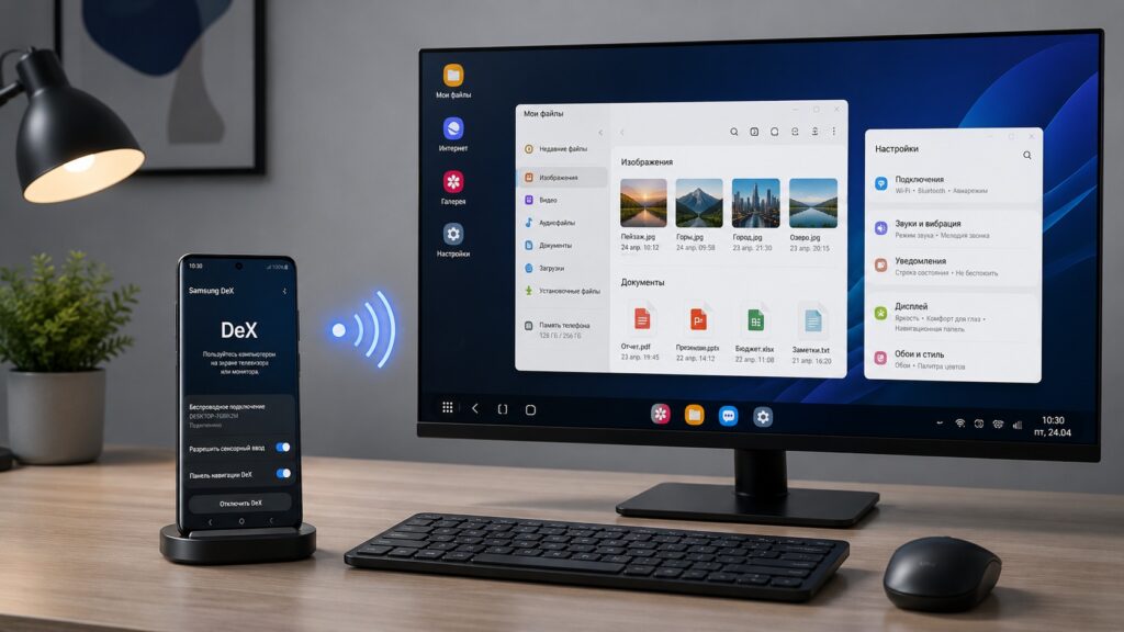 Wireless Samsung DeX connection setup