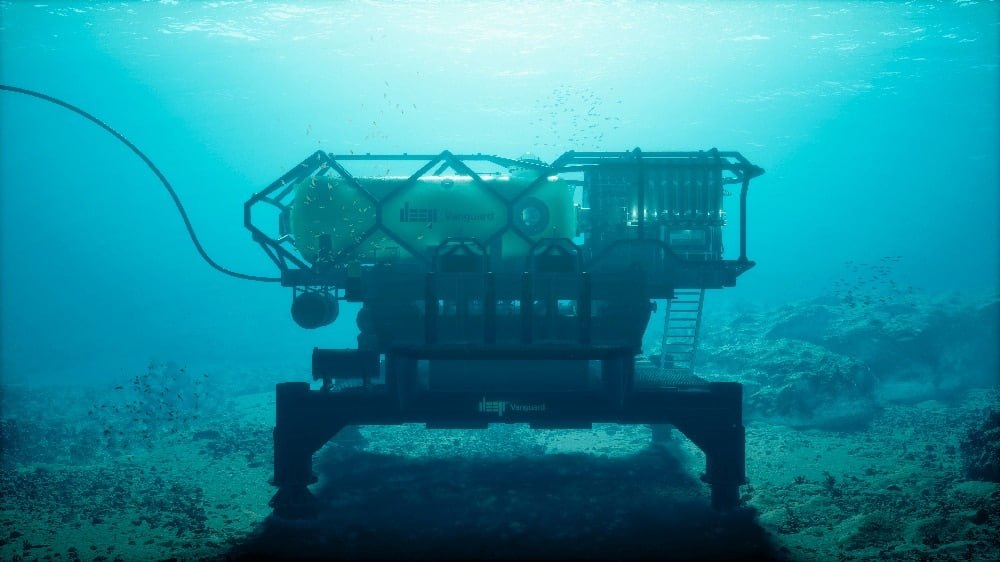 The underwater laboratory remains permanently on the seabed.