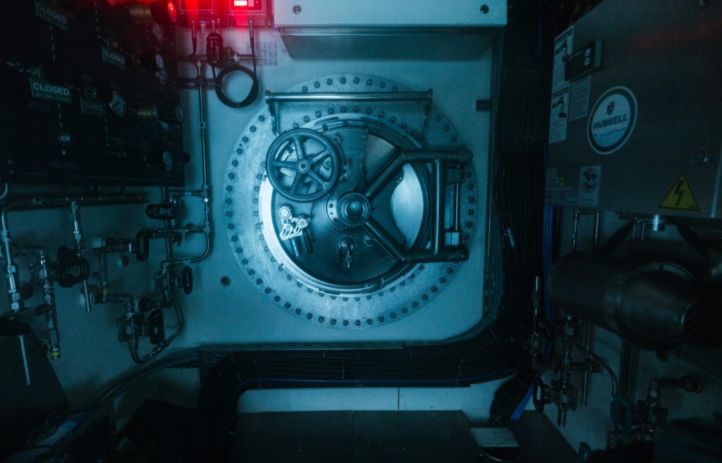 Exit from the underwater laboratory. Image source: deep.com.