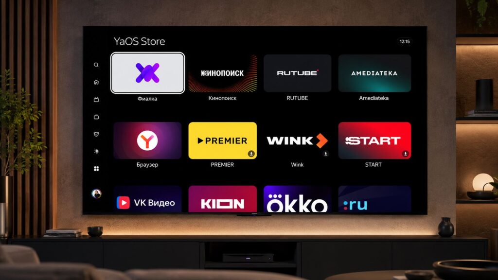YaOS app store interface