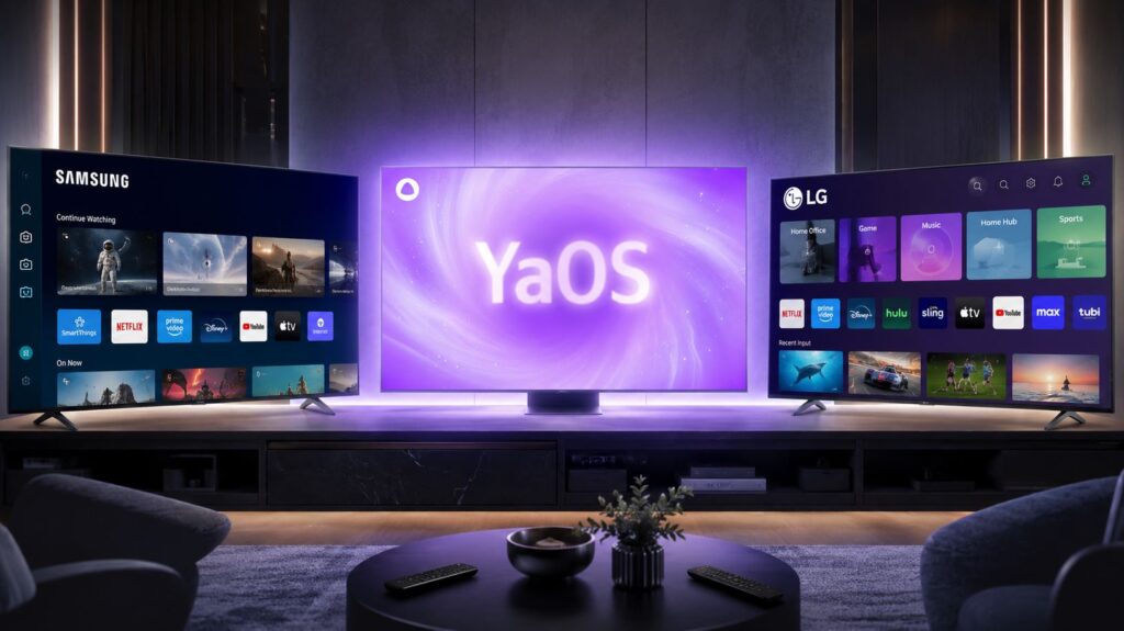 YaOS compared to Samsung and LG TV platforms