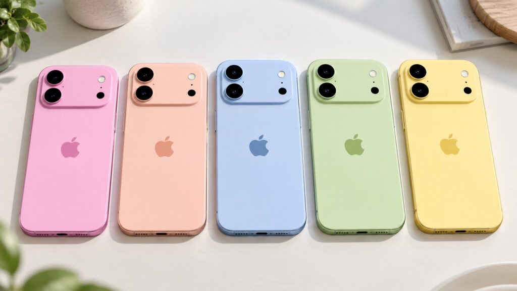 Possible color options and new design of iPhone 18