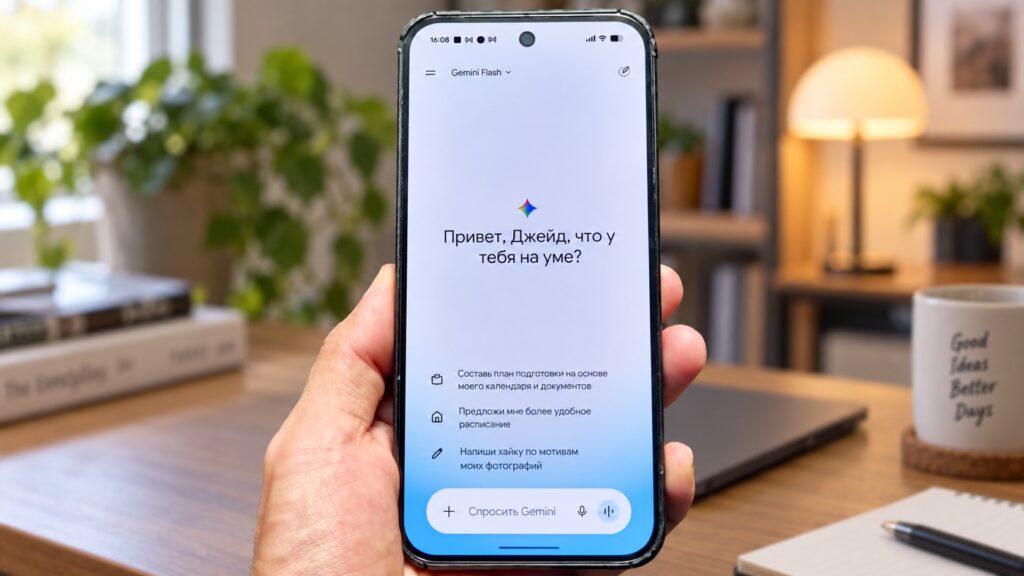 Gemini app interface