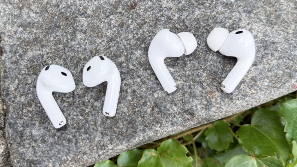 AirPods 5 next to AirPods Pro 3, outside their cases