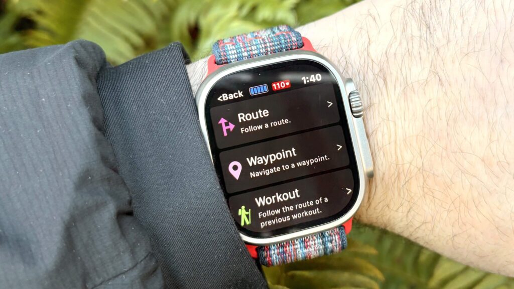 Navigation on Apple Watch Ultra 4