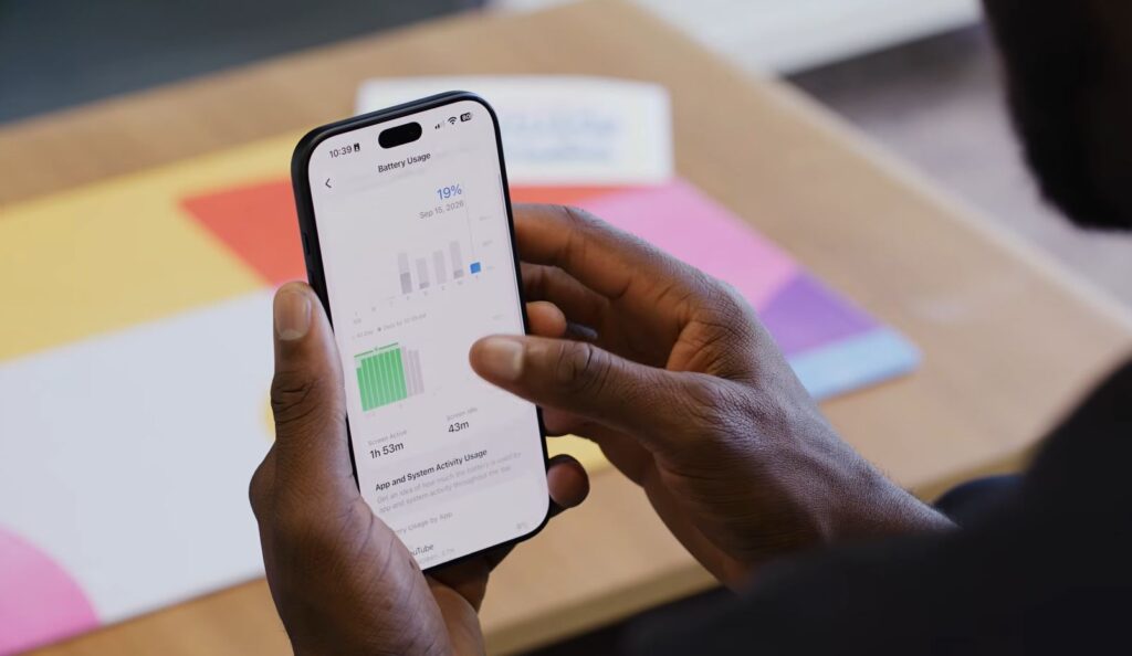 iPhone 18 Pro battery usage chart