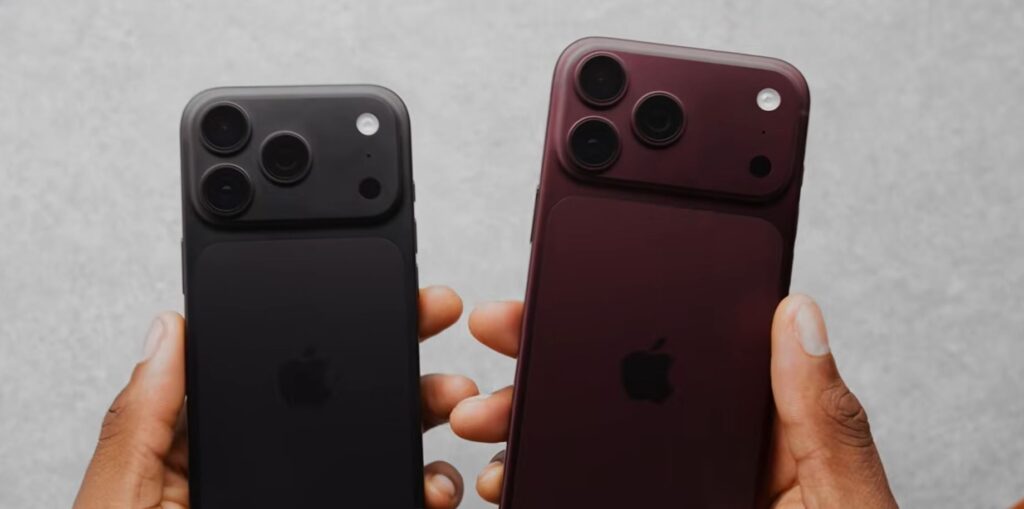 Black iPhone 18 Pro and red iPhone 18 Pro Max