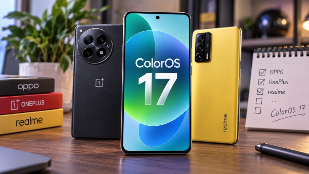 OPPO, OnePlus and realme smartphones that will receive ColorOS 17